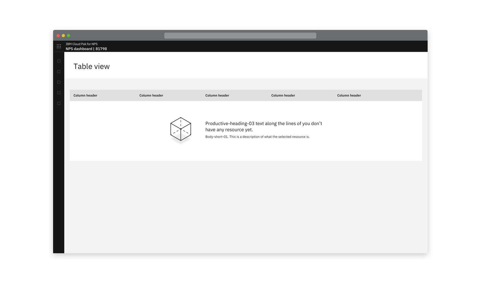 Empty state pattern – Carbon Design System