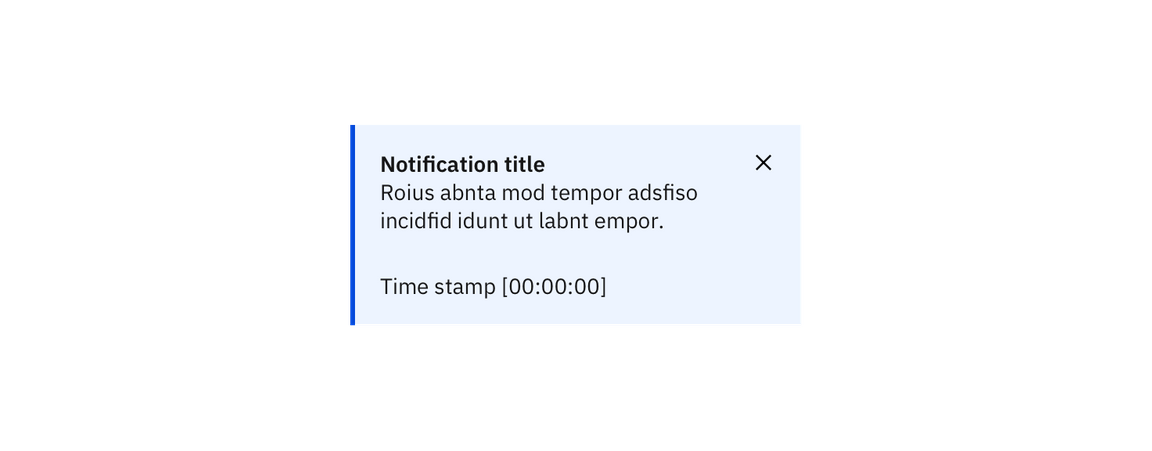 Example of close in an inline notification